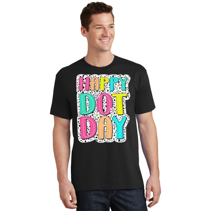 Happy Dot Day Colorful Polka Dot Dalmatian Gift T-Shirt