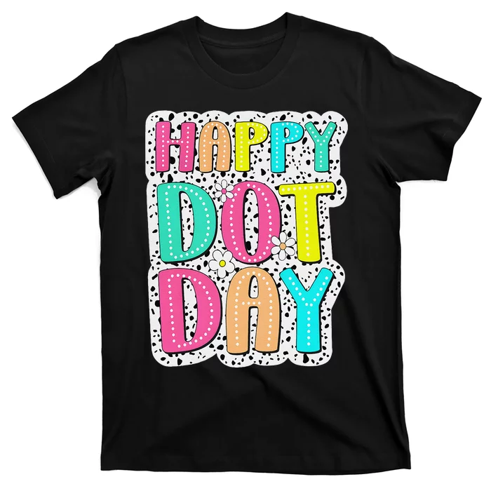 Happy Dot Day Colorful Polka Dot Dalmatian Gift T-Shirt