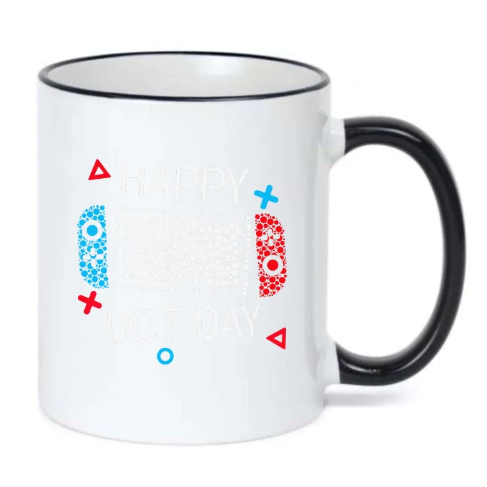 Happy Dot Day Gamers Boy Game Controller Polka Dot Gift Black Color Changing Mug