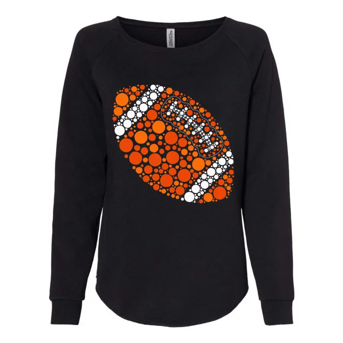 Happy Dot Day 2024 Polka Dot Football Womens California Wash Sweatshirt