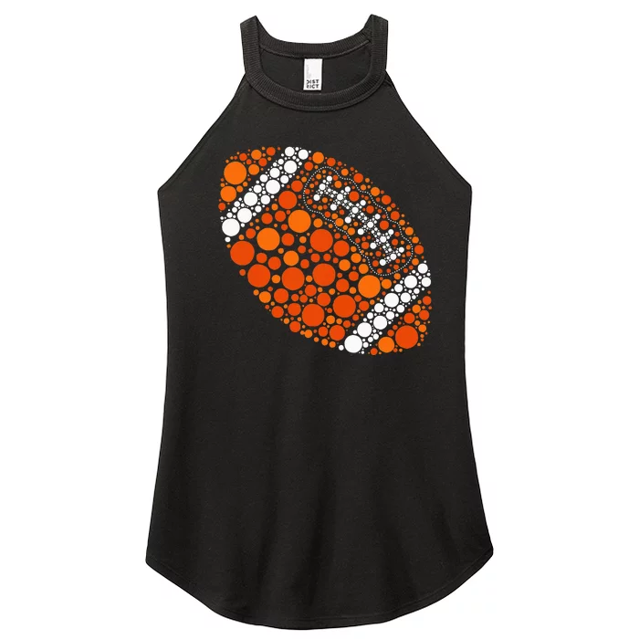 Happy Dot Day 2024 Polka Dot Football Women’s Perfect Tri Rocker Tank