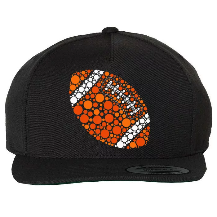 Happy Dot Day 2024 Polka Dot Football Wool Snapback Cap