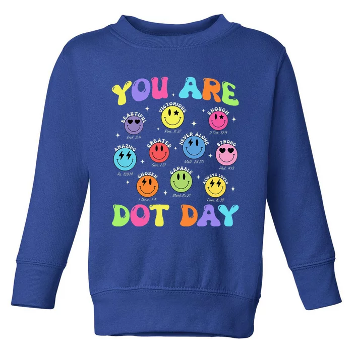 Happy Dot Day Toddler Sweatshirt