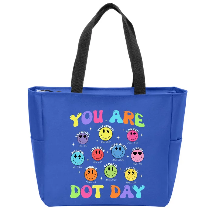 Happy Dot Day Zip Tote Bag