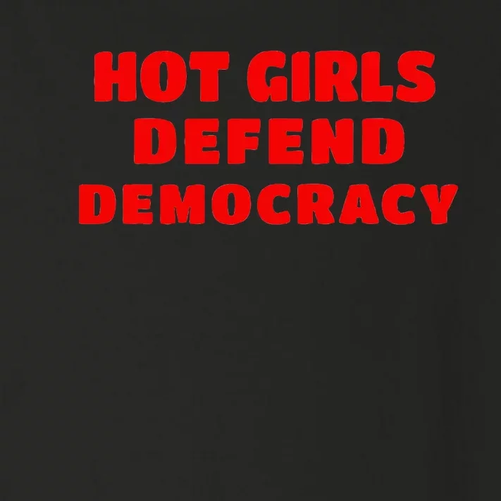 Hot Defend Democracy Toddler Long Sleeve Shirt