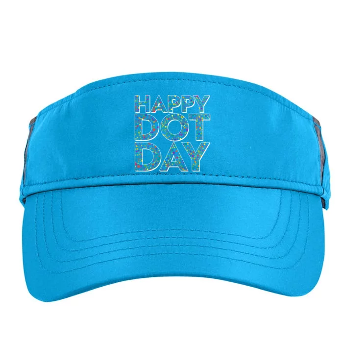 Happy Dot Day International Dot Day Adult Drive Performance Visor