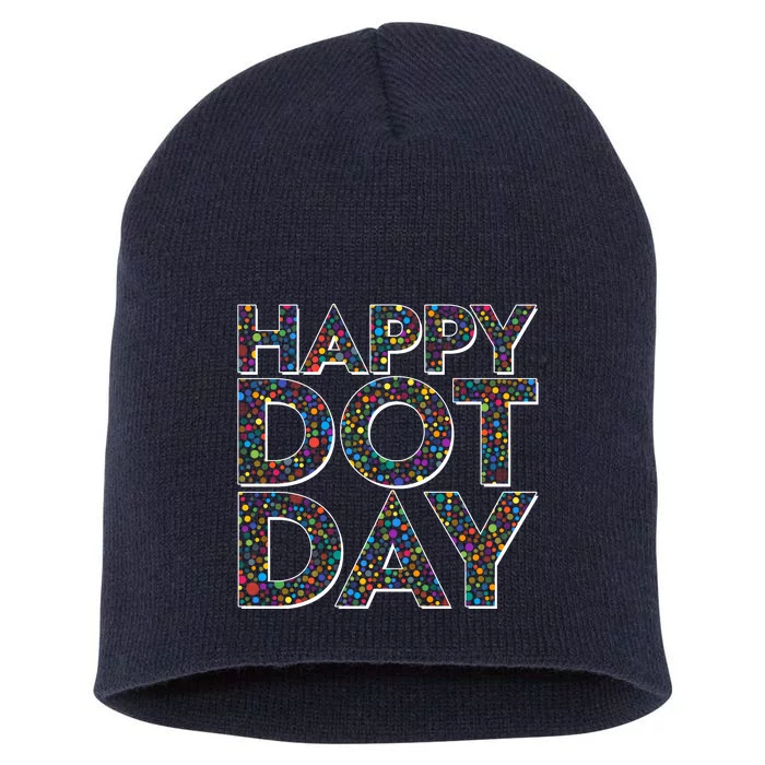 Happy Dot Day International Dot Day Short Acrylic Beanie