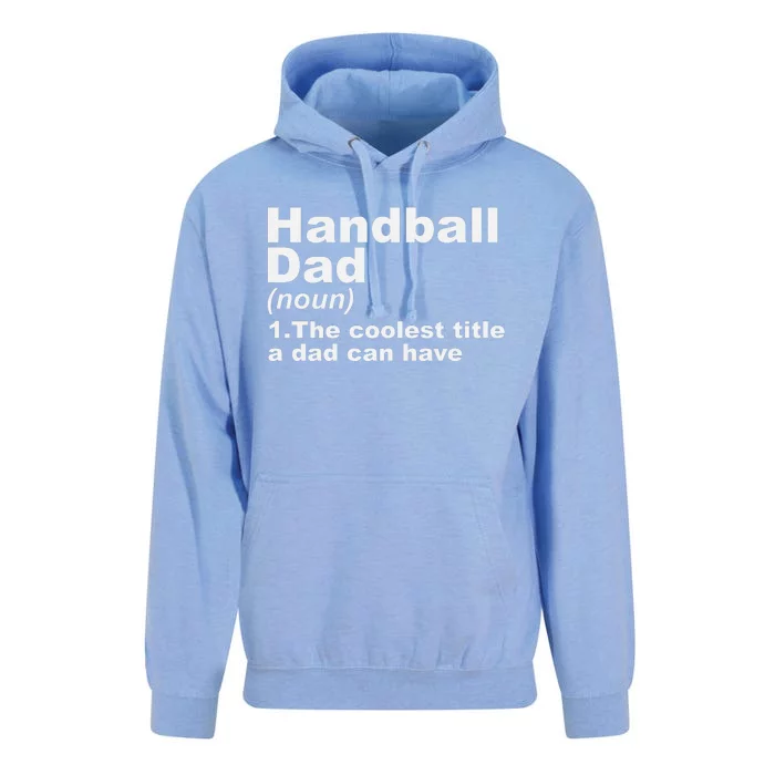 Handball Dad Definition Handball Player Father Fathers Day Unisex Surf Hoodie