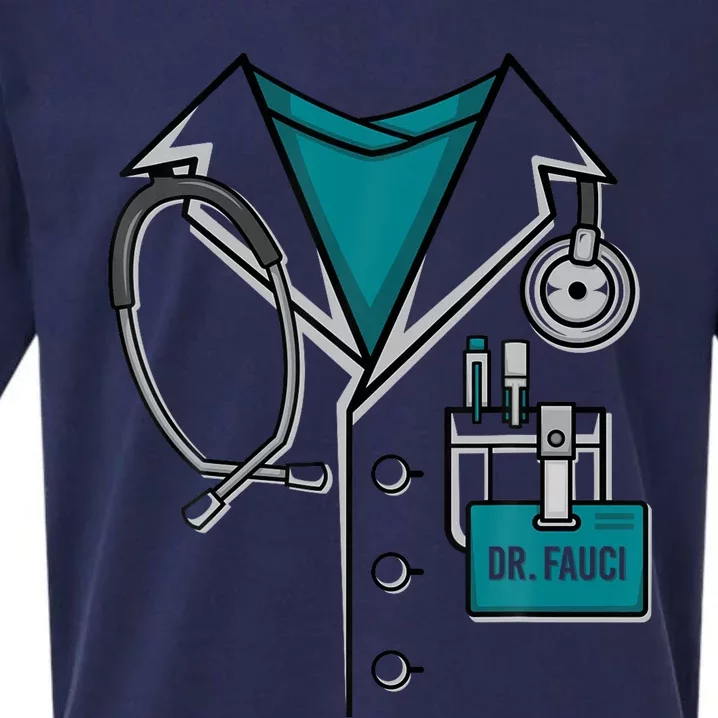 Halloween Diy Doctor Fauci Costume Sueded Cloud Jersey T-Shirt