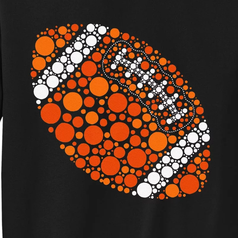 Happy Dot Day 2024 Polka Dot Football Ball Lover Gift Sweatshirt