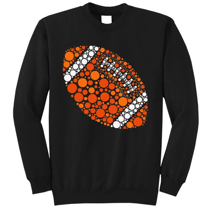 Happy Dot Day 2024 Polka Dot Football Ball Lover Gift Sweatshirt