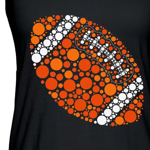 Happy Dot Day 2024 Polka Dot Football Ball Lover Gift Ladies Essential Flowy Tank