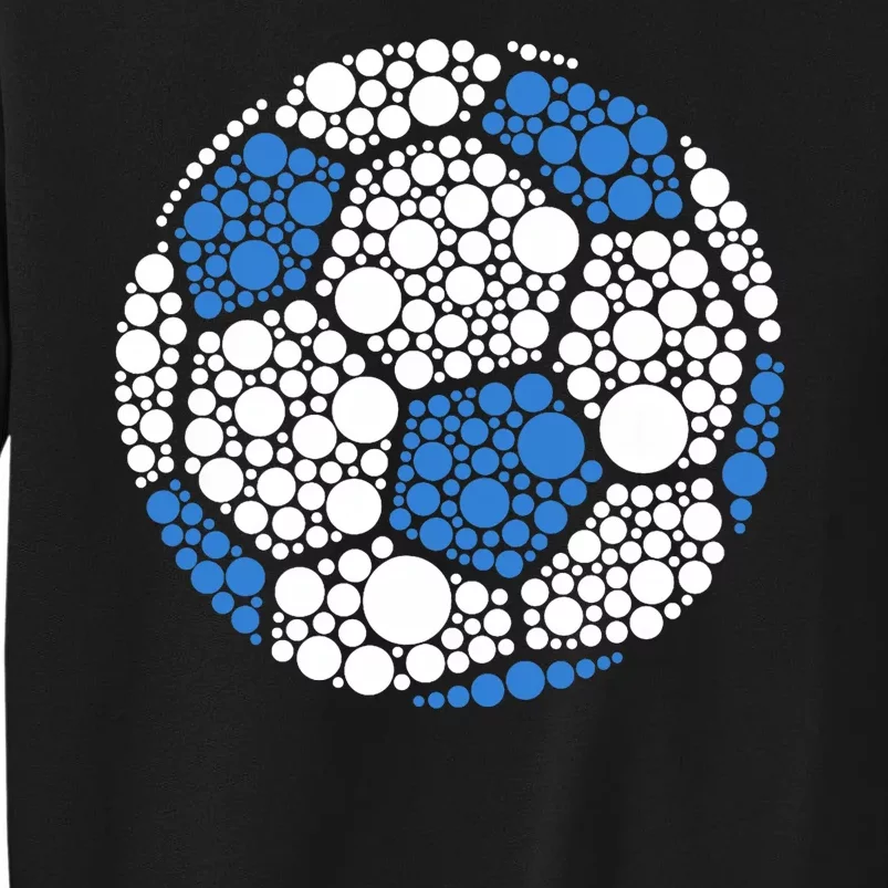 Happy Dot Day 2024 Polka Dot Soccer Ball Lover Tall Sweatshirt