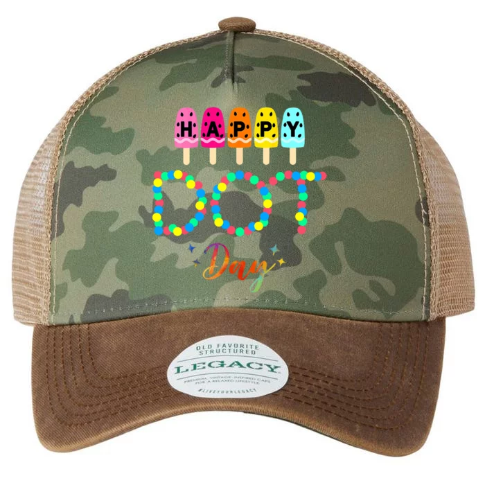 Happy Dot Day Colorful Legacy Tie Dye Trucker Hat