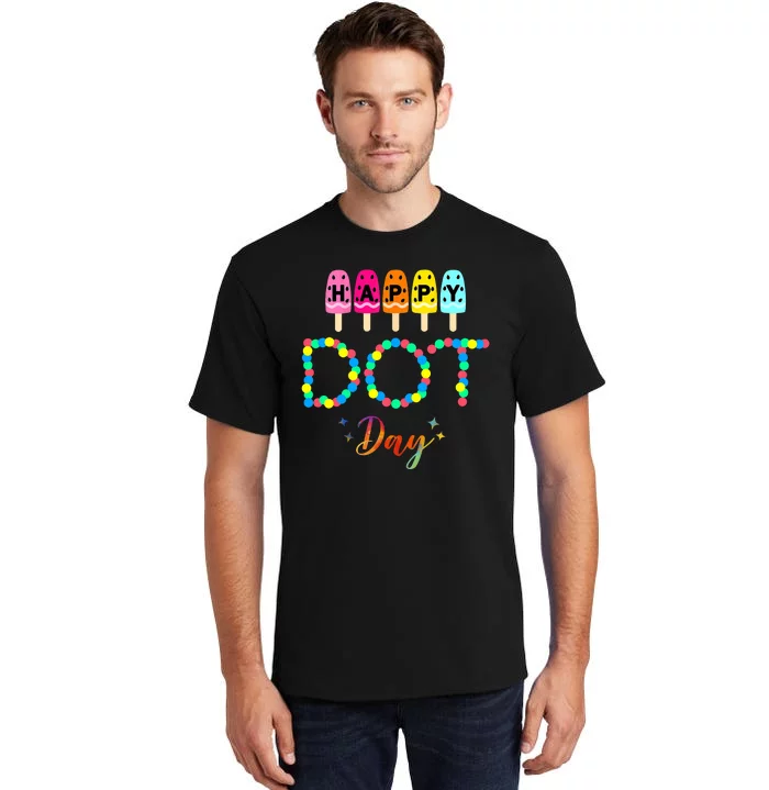 Happy Dot Day Colorful Tall T-Shirt