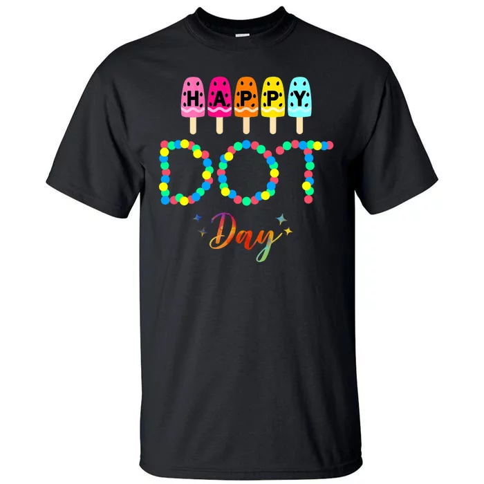 Happy Dot Day Colorful Tall T-Shirt