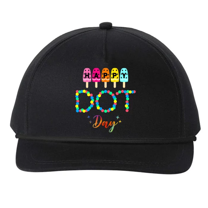 Happy Dot Day Colorful Snapback Five-Panel Rope Hat