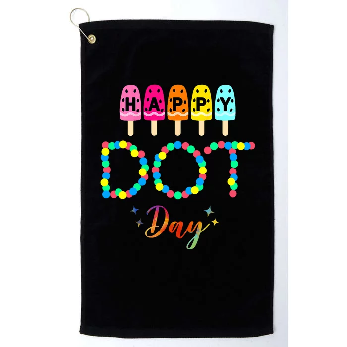 Happy Dot Day Colorful Platinum Collection Golf Towel