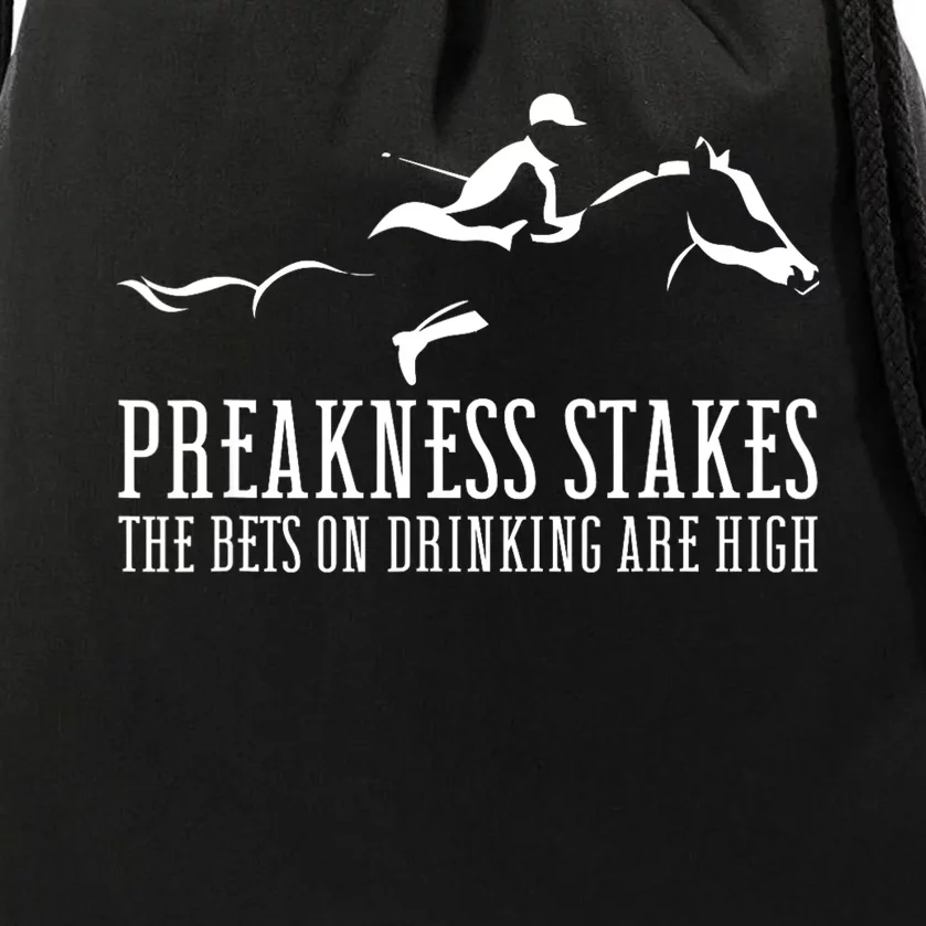 Horse Derby Day Preakness Stakes Horse Racing Drawstring Bag