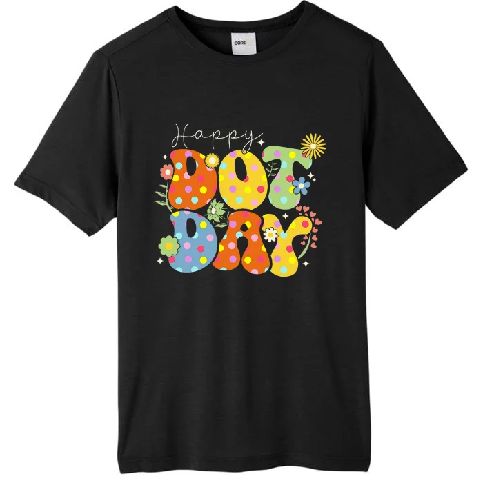 Happy Dot Day Colorful Cute Polka Dot ChromaSoft Performance T-Shirt