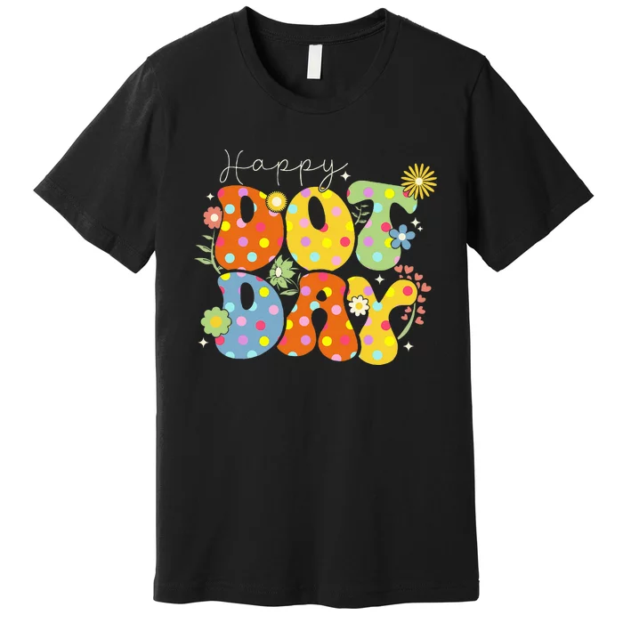 Happy Dot Day Colorful Cute Polka Dot Premium T-Shirt