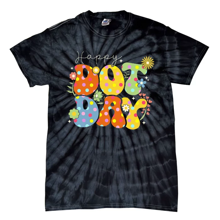 Happy Dot Day Colorful Cute Polka Dot Tie-Dye T-Shirt