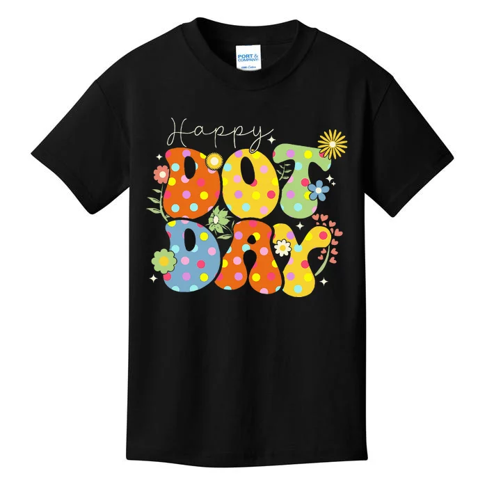 Happy Dot Day Colorful Cute Polka Dot Kids T-Shirt