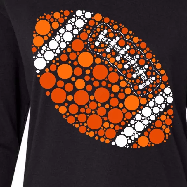 Happy Dot Day 2024 Polka Dot Football Ball Lover Womens Cotton Relaxed Long Sleeve T-Shirt