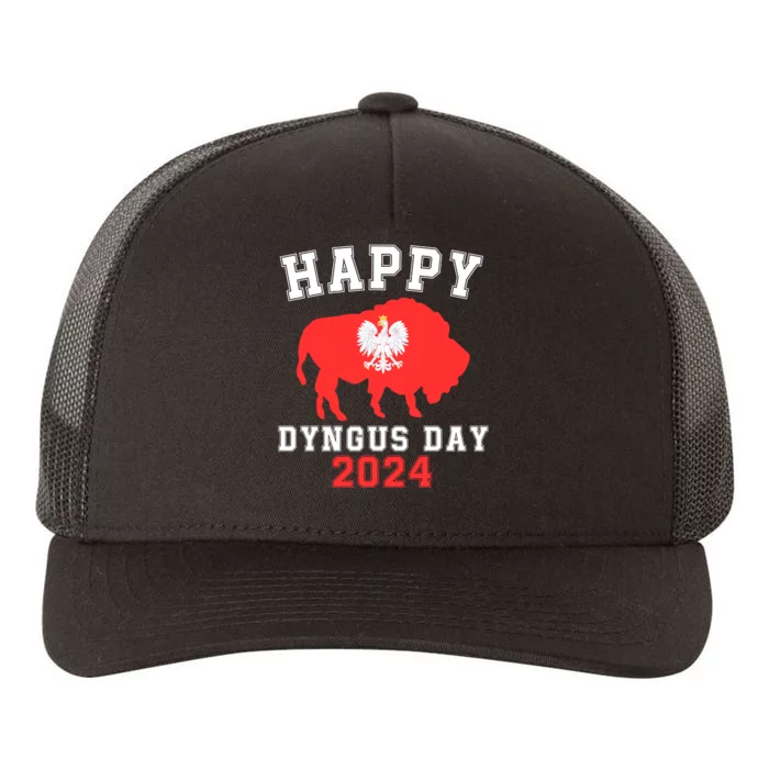 Happy Dyngus Day 2024 Polska Polish White Eagle Dyngus Day Yupoong Adult 5-Panel Trucker Hat