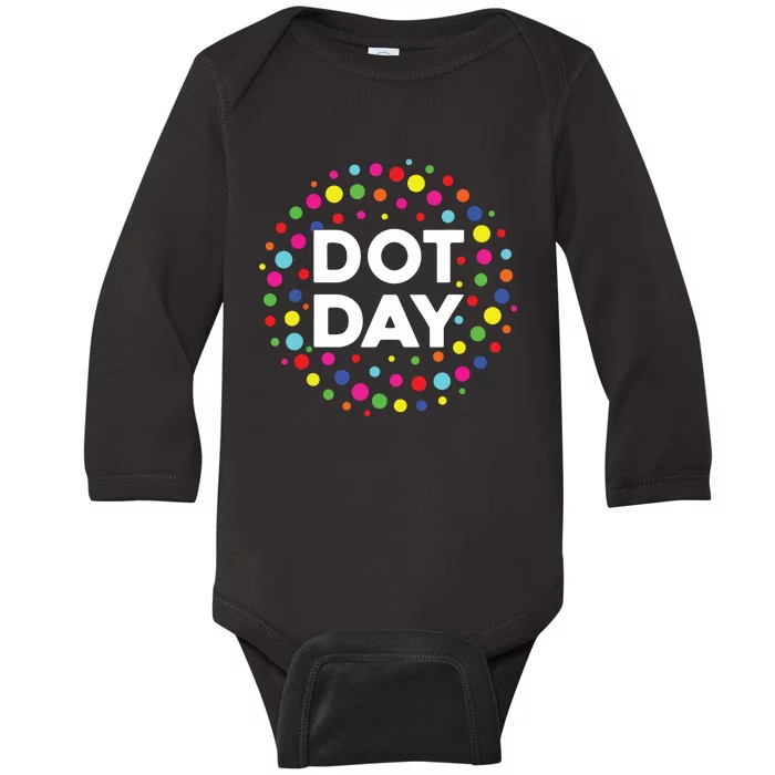 Happy Dot Day 2024 September 15th Polka Dot Baby Long Sleeve Bodysuit