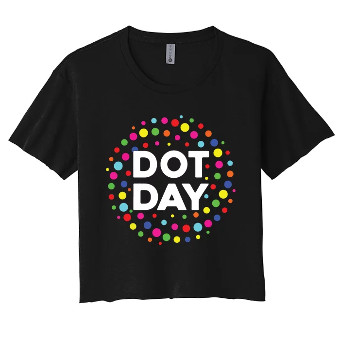 Happy Dot Day 2024 September 15th Polka Dot Women's Crop Top Tee