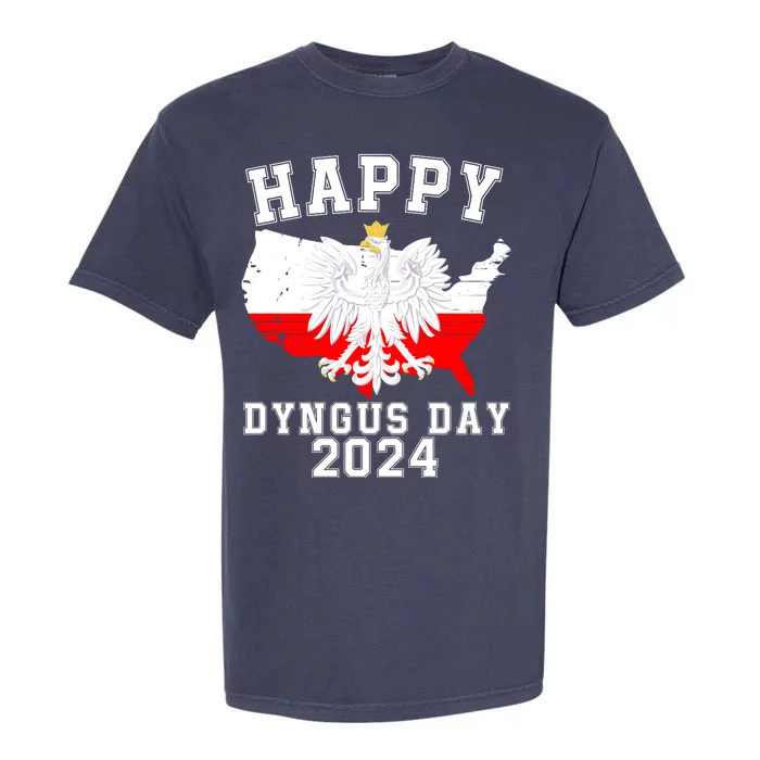 Happy Dyngus Day 2024 Polska Polish White Eagle Dyngus Day Polish Eagle Garment-Dyed Heavyweight T-Shirt