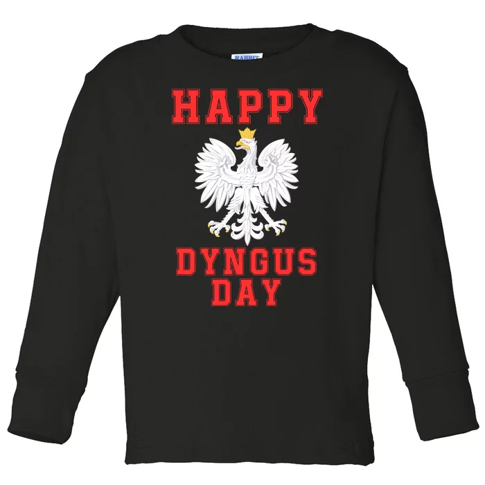 Happy Dyngus Day 2024 Dyngus Day Polska Polish White Eagle Polish Eagle Toddler Long Sleeve Shirt