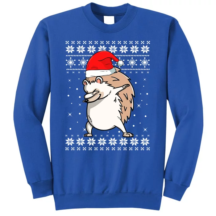 Hedgehog Dabbing Dance Ugly Sweater Christmas Pajamas Gift Tall Sweatshirt