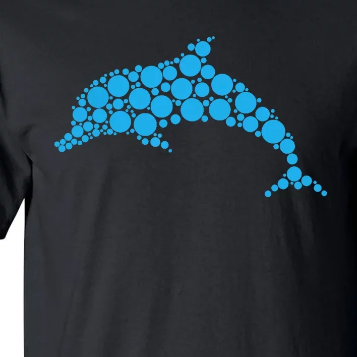 Happy Dot Day Cute Dot Dolphin For Man Woman Tall T-Shirt