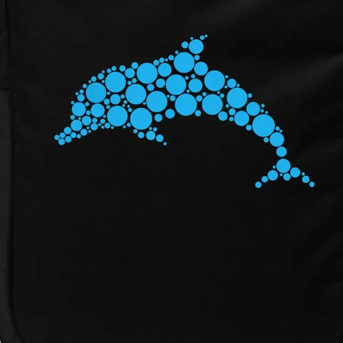 Happy Dot Day Cute Dot Dolphin For Man Woman Impact Tech Backpack