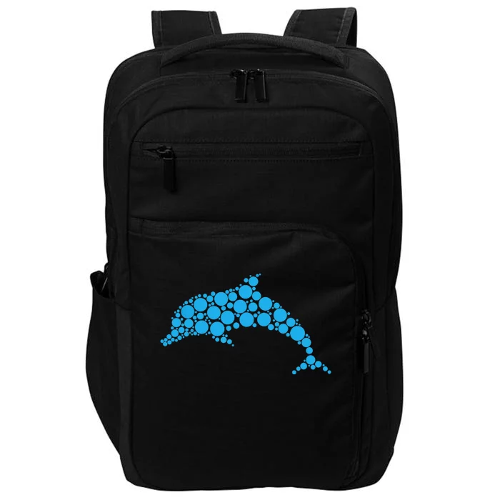 Happy Dot Day Cute Dot Dolphin For Man Woman Impact Tech Backpack