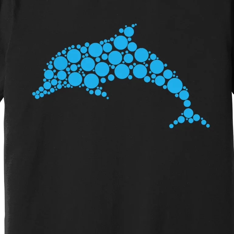 Happy Dot Day Cute Dot Dolphin For Man Woman Premium T-Shirt