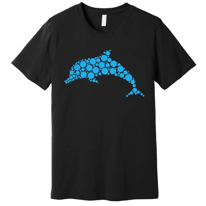 Happy Dot Day Cute Dot Dolphin For Man Woman Premium T-Shirt