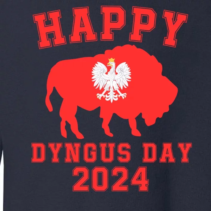 Happy Dyngus Day 2024 Polish Eagle Dyngus Day Polishamerican Polska White Eagle Toddler Sweatshirt