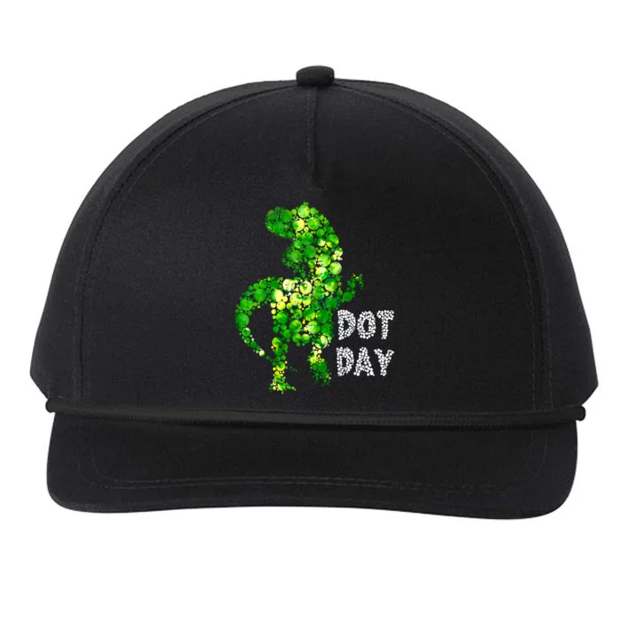 Happy Dot Day Cute Dinosaur T Rex Gift Snapback Five-Panel Rope Hat