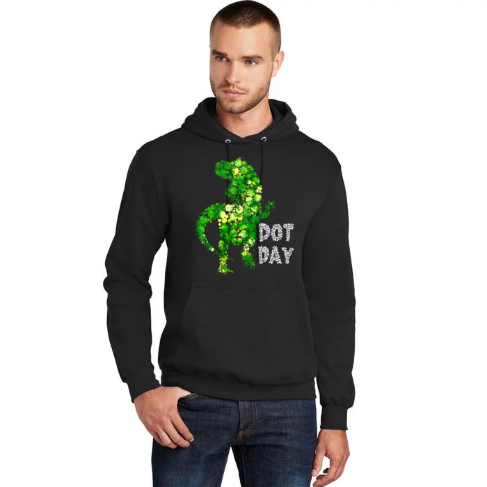 Happy Dot Day Cute Dinosaur T Rex Gift Tall Hoodie