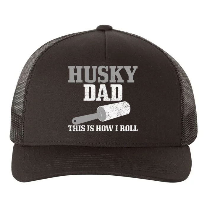 Husky Dad Dog Hair Funny Siberian Husky Yupoong Adult 5-Panel Trucker Hat