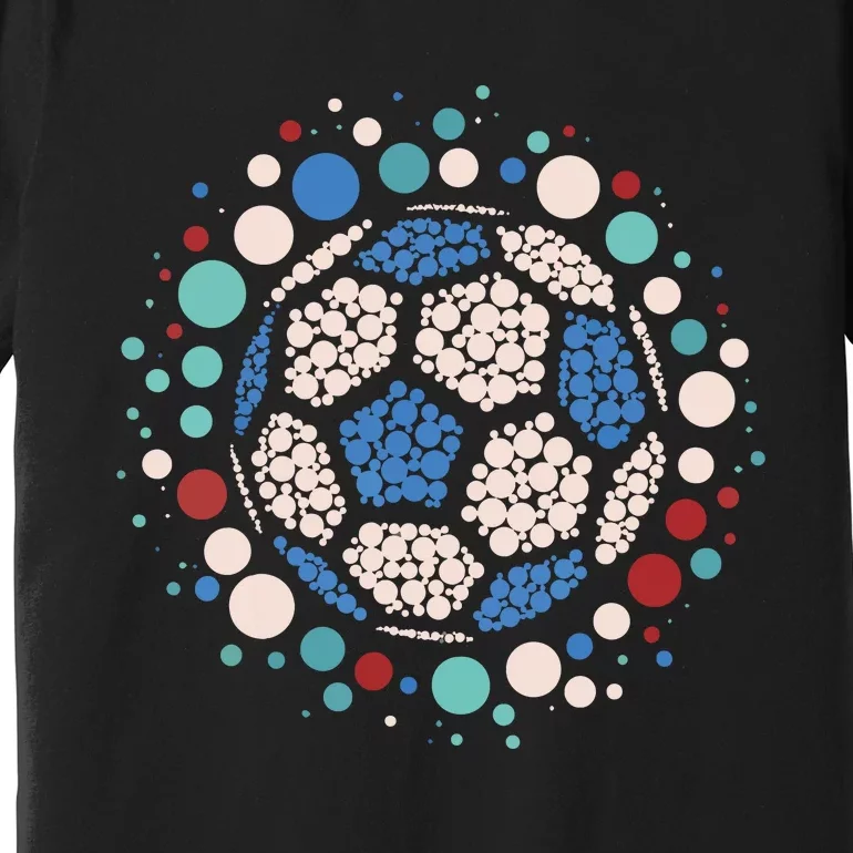 Happy Dot Day Soccer Ball Lover Polka Dot Premium T-Shirt