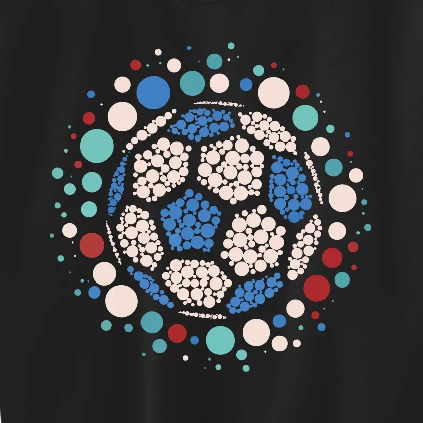 Happy Dot Day Soccer Ball Lover Polka Dot Kids Sweatshirt