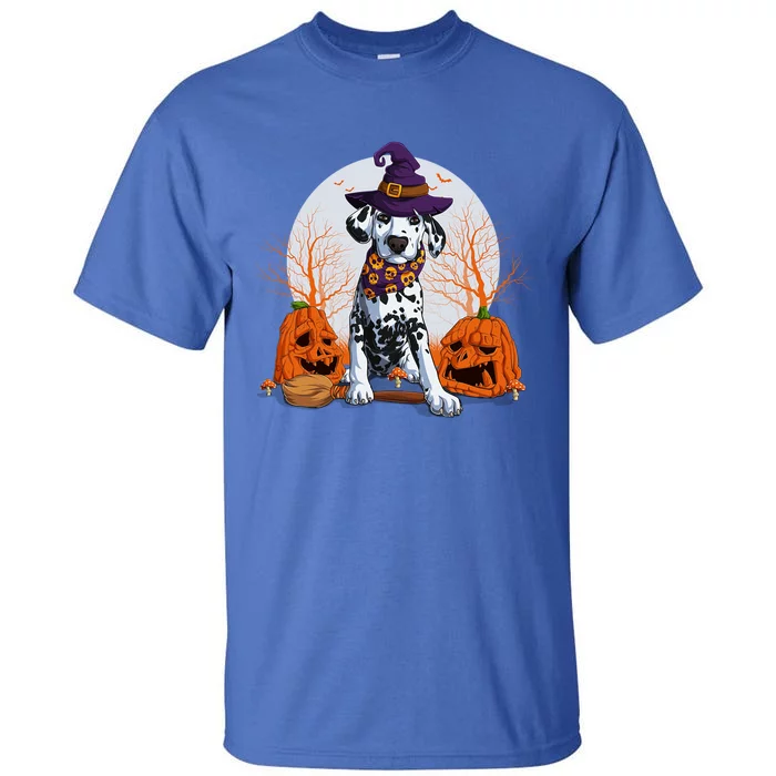 Halloween Dalmatian Dog Lovers Halloween Scary Pumpkin Moon Gift Tall T-Shirt