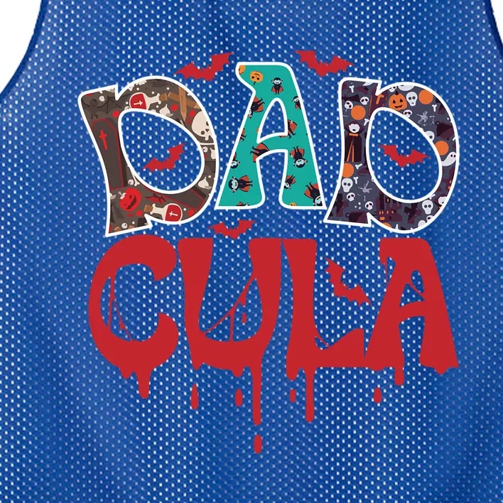 Halloween Dad Dracula Dadcula Gift Mesh Reversible Basketball Jersey Tank