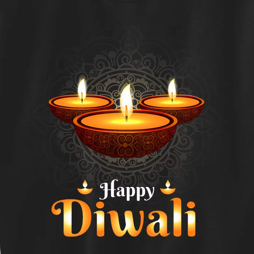 Happy Diwali Deepavali Hindu Indian Festival Of Lights Kids Sweatshirt