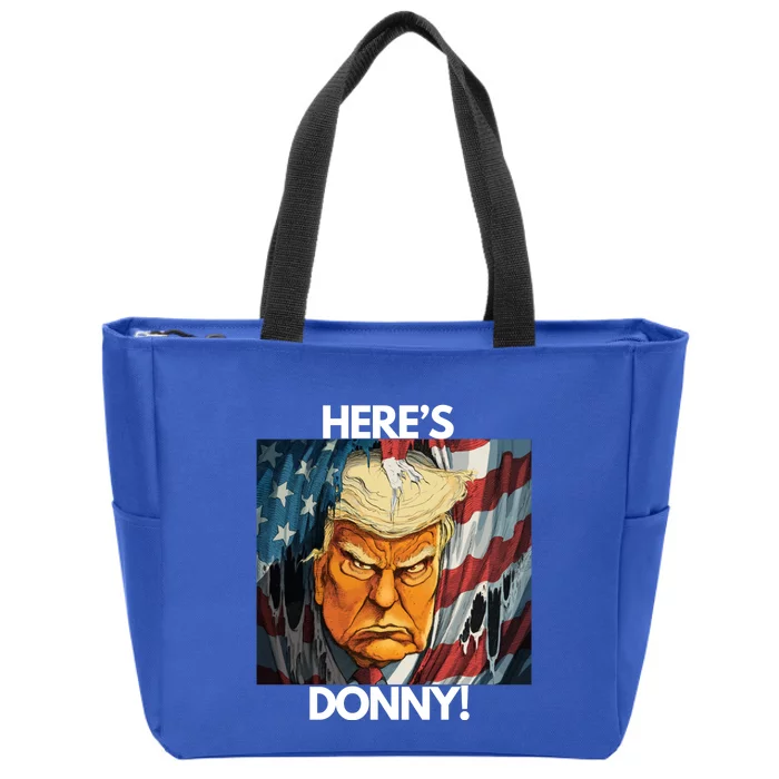 Heres Donny! Donald Trump The Shining Zip Tote Bag