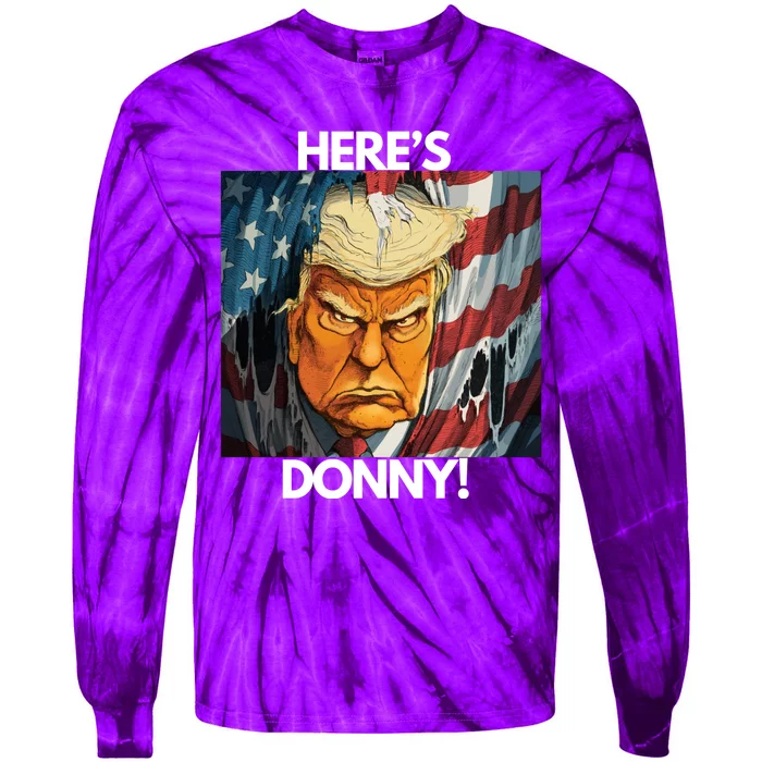 Heres Donny! Donald Trump The Shining Tie-Dye Long Sleeve Shirt